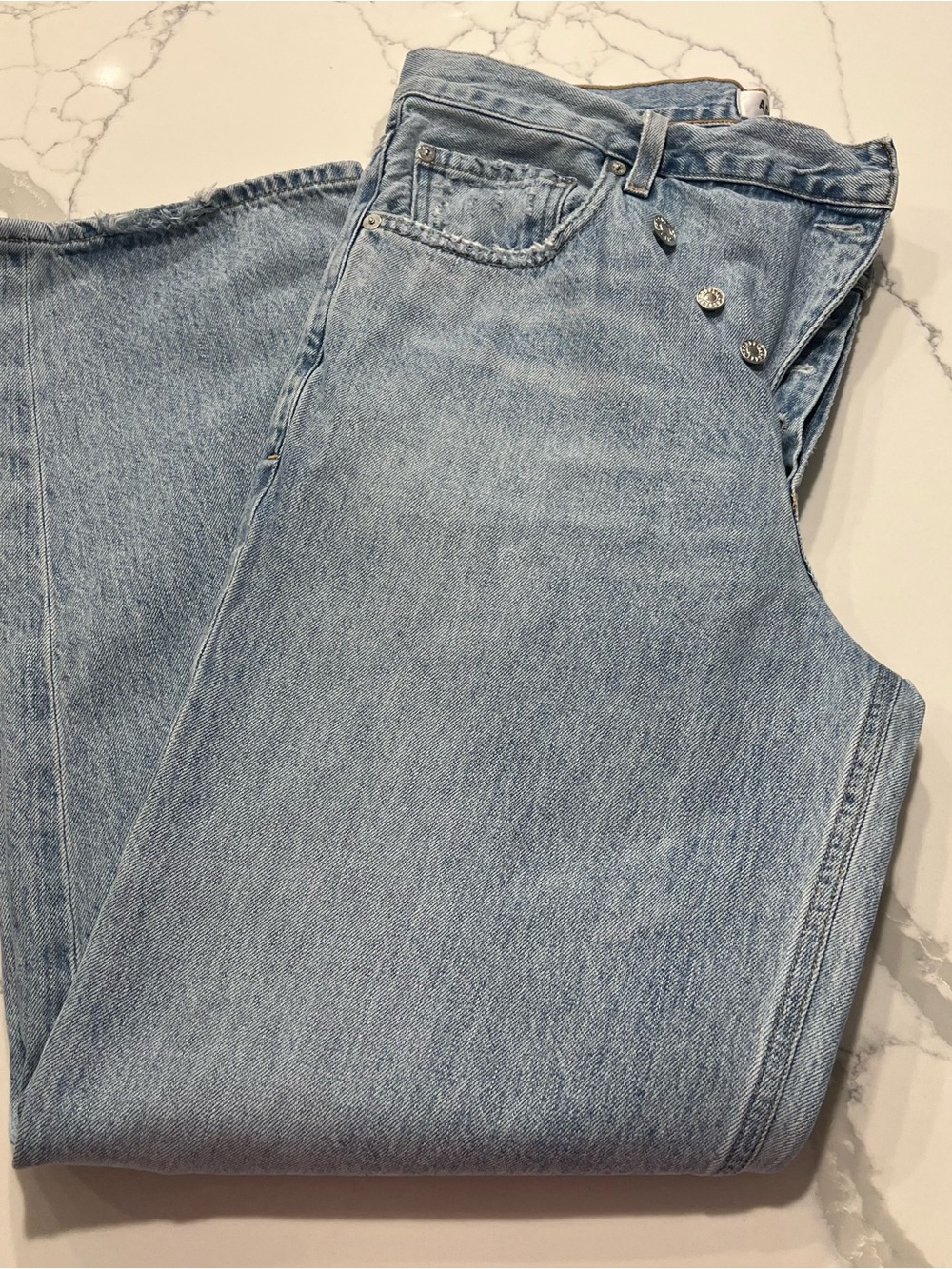 AGOLDE CRISS CROSS Women’s Light Blue Straight Jeans -Size 29 ❤️*Price is firm*